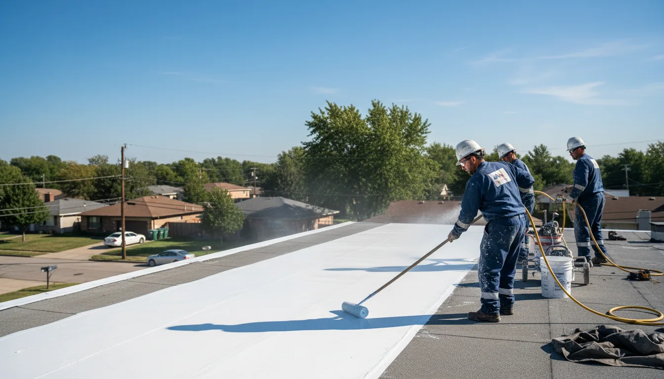 Commercial roof coating in Moreauville, LA near me